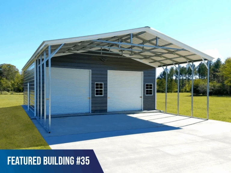 30x50x9 Metal Storage Shed