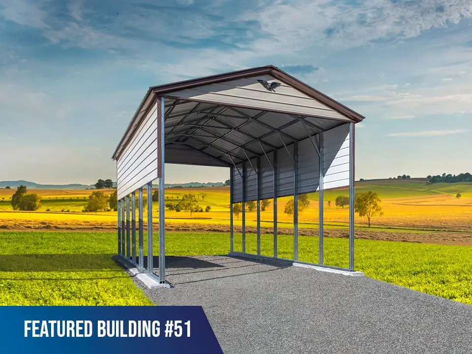 Residential metal pole barn